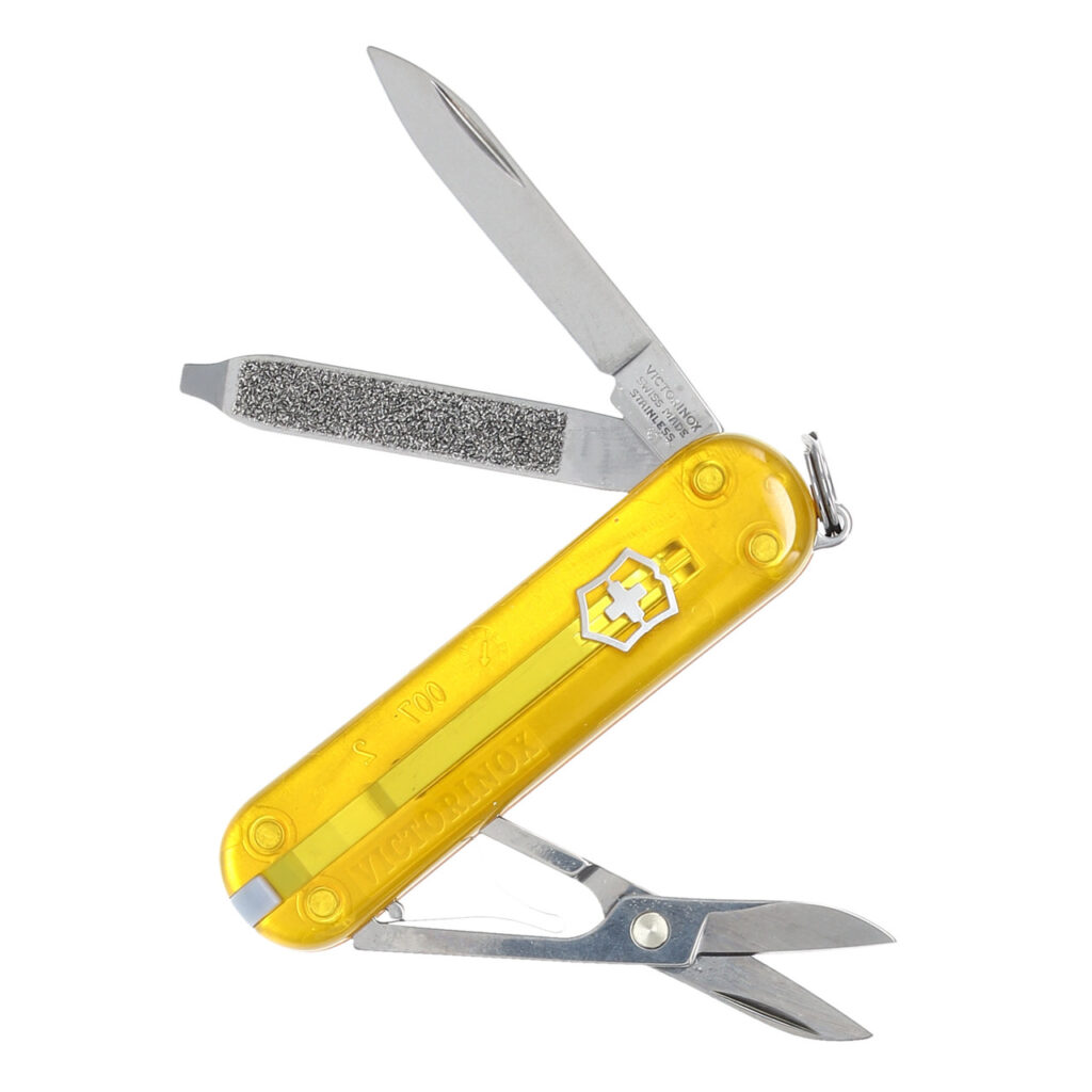 תמונת מוצר - אולר Victorinox Classic SD 58 מ"מ Tuscan Sun צהוב שקוף – 0.6223.T81G