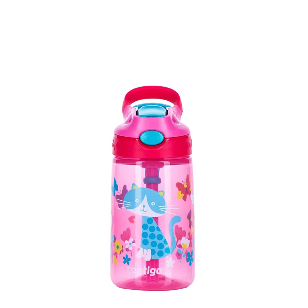 תמונת מוצר - בקבוק שתייה לילדים Contigo Gizmo Flip 420 מ"ל חתול ורוד