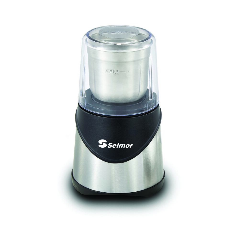 תמונת מוצר - מטחנת תבלינים וקפה Selmor דגם 257 עם כוס נשלפת ו-4 סכינים