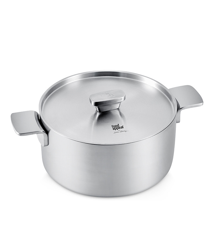 תמונת מוצר - סיר נירוסטה 3PLY ENIGMA 28 ס"מ 8 ליטר עם מכסה Food Appeal
