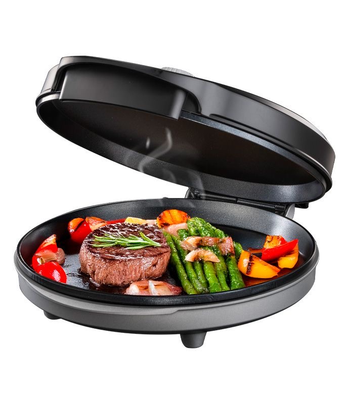 תמונת מוצר - מכשיר בישול רב-תכליתי ANYCOOK 32 ס"מ נון-סטיק שחור – Food Appeal