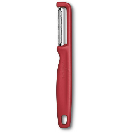 תמונת מוצר - קולפן ירקות Victorinox Iota להב משונן נירוסטה ידית אדומה 6.0943.1