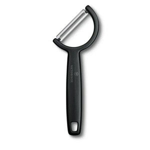 תמונת מוצר - קולפן רוחבי Victorinox Rho להב ישר נירוסטה ידית שחורה 6.0950.3