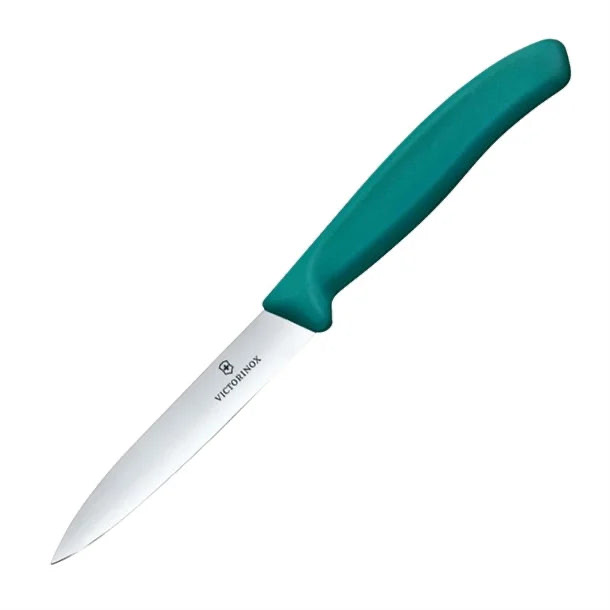 תמונת מוצר - סכין ירקות Victorinox Swiss Classic להב חלק חוד מחודד 10 ס"מ ירוק 6.7704