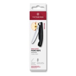 תמונת מוצר - סכין פיקניק מתקפלת Victorinox Swiss Classic 11 ס"מ להב משונן ידית שחורה