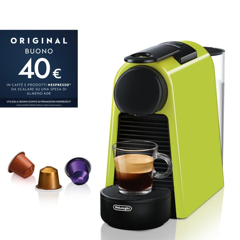 תמונת מוצר - מכונת קפה קפסולות Nespresso Essenza Mini EN85.L ירוק ליים 0.6 ליטר