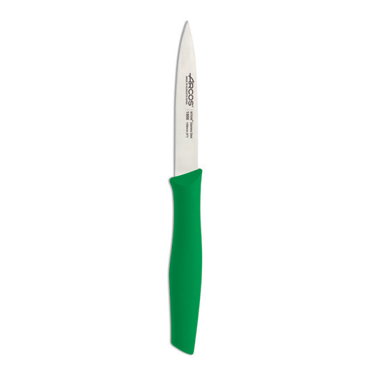 תמונת מוצר - סכין ירקות חלק שפיץ 10 ס"מ Arcos Nova 188621 – ידית ירוקה
