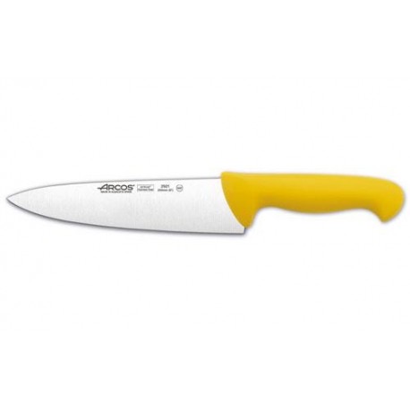 תמונת מוצר - סכין שף Arcos 2900 מקצועית 20 ס"מ – ידית צהובה NITRUM®