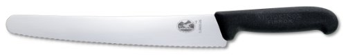 תמונת מוצר - Victorinox Fibrox Bread and Pastry Knife 26 cm Black